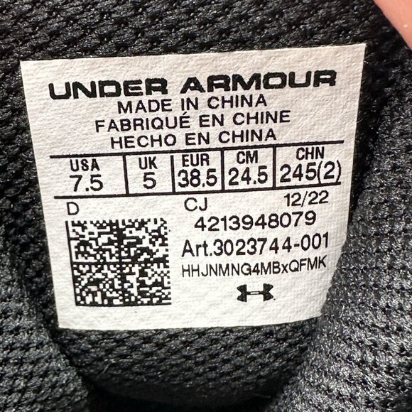 Under armour Micro G Valsetz Womens Size 7.5 Boots Black Tactical UA 3023744-001 - Picture 8 of 8